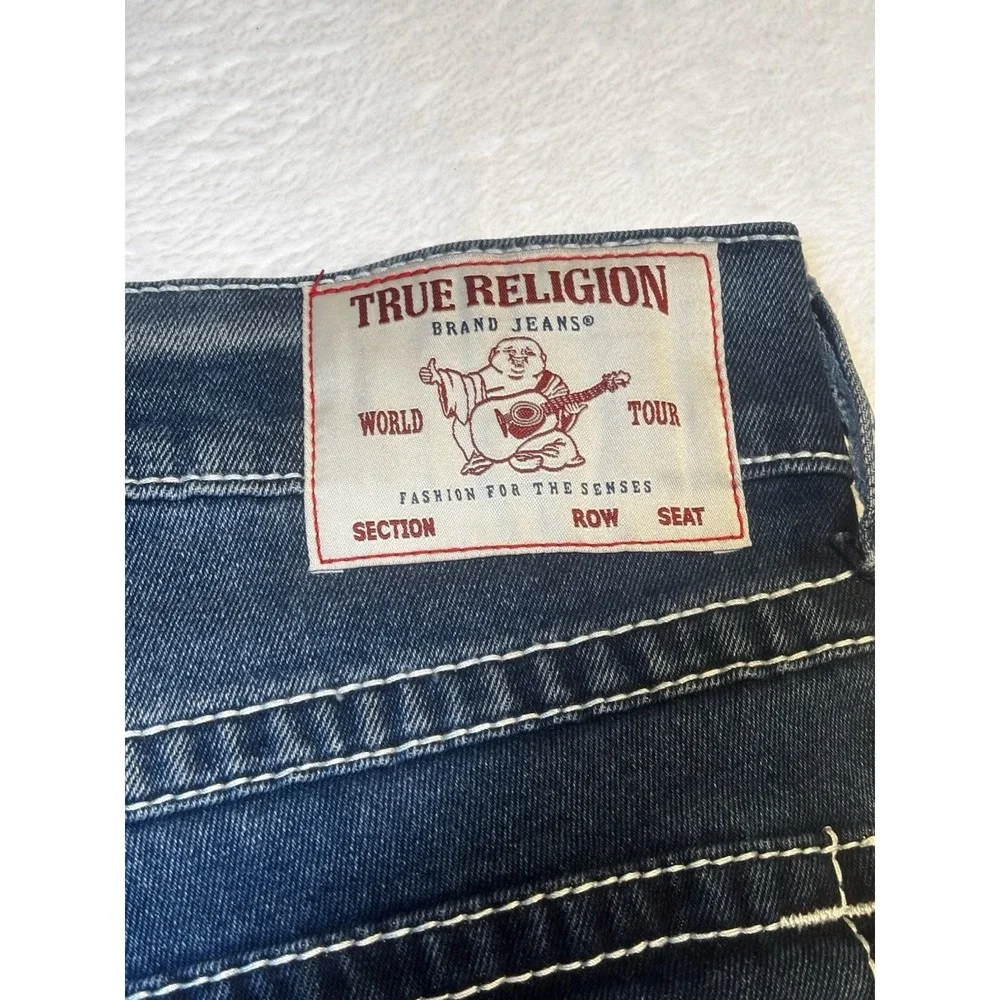 NWT‎ True Religion Geno Relaxed Slim Fit  Denim Jeans 32x29 Men's Blue